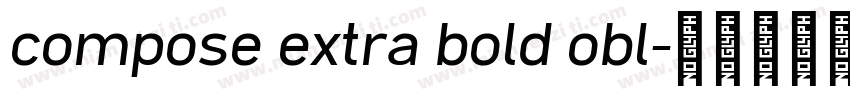 compose extra bold obl字体转换